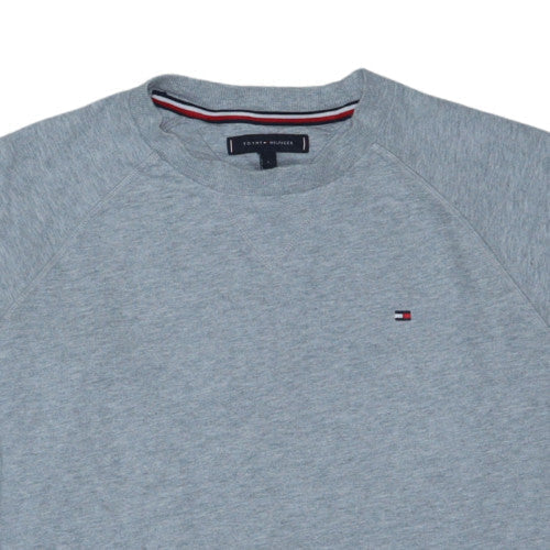 Tommy Hilfiger Men's Grey Crew Neck Cotton Sweatshirt L