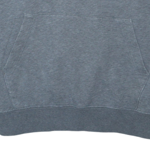 Nike Women's Grey Pullover Hoodie Medium Cotton Blend