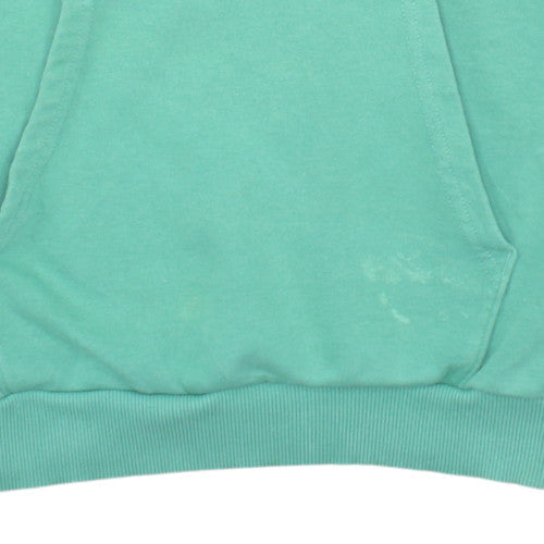 The North Face Womens Green Pullover Hoodie Small Cotton Blend