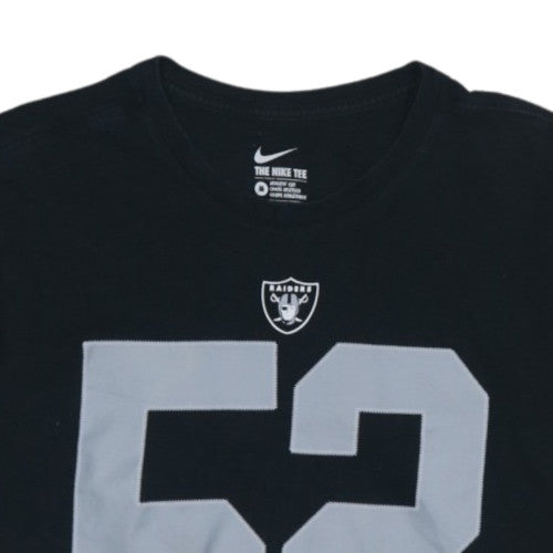 Nike Men’s Black Raiders 52 Athletic Fit Graphic T-Shirt M