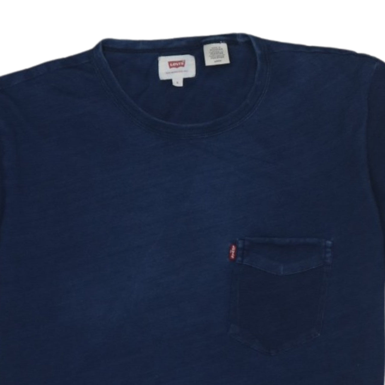 Levi's Men's Blue Cotton Crew Neck Short Sleeve T-Shirt Size S