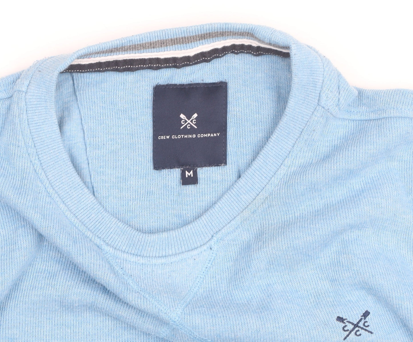 Crew Clothing Company Men's Blue M Pullover Cotton Jumper