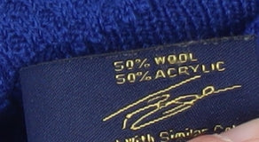 XV Kings Men's Blue Wool Blend 1/2 Zip Jumper Size S