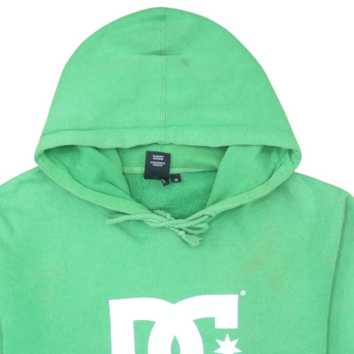 DC Men’s Green Pullover Hoodie Size M Fleece Graphic Logo Skate Style