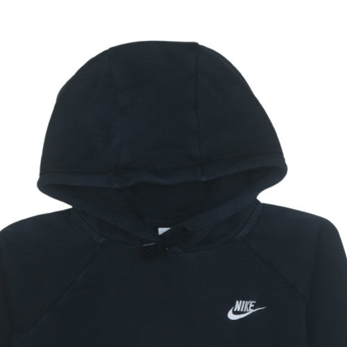 Nike Womens Black Pullover Hoodie Medium Hooded Sweatshirt