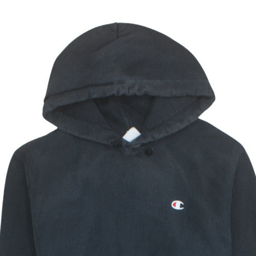 Champion Mens Black Medium Pullover Hoodie Classic Fit