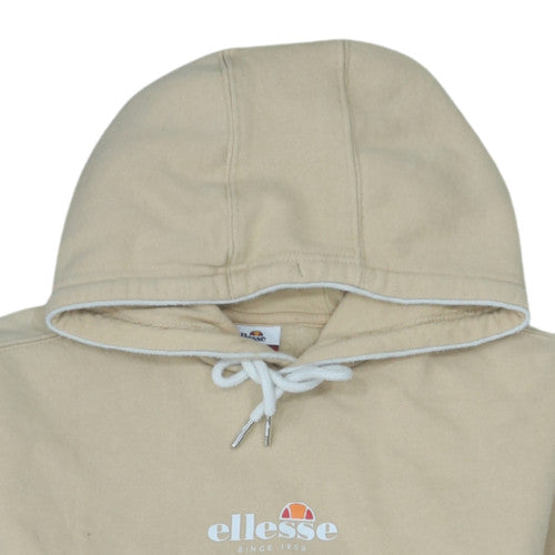 Ellesse Men's Beige Hoodie Medium Pullover Cotton Blend Hooded Sweatshirt