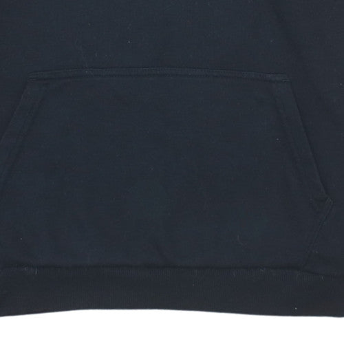 Fila Women’s Black Pullover Hoodie Small Cotton Blend Logo Hooded Sweatshirt