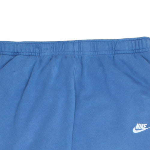 Nike Men Blue 2XL Fleece Tapered Sweatpants Activewear Trousers