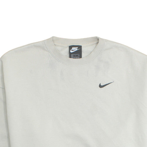 Nike Women's Beige Pullover Sweatshirt Small Crew Neck Fleece