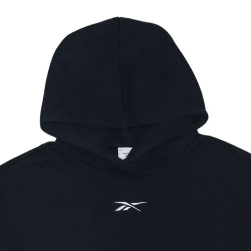 Reebok Women's Black Pullover Hoodie Medium Cotton Blend Sweatshirt