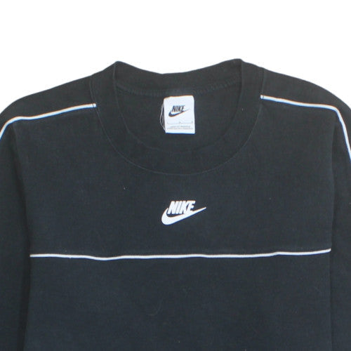 Nike Men's Black Crew Neck Pullover Sweatshirt Size L