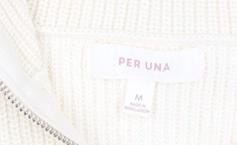 Marks and Spencer Women’s Ivory Full Zip Knit Jumper M
