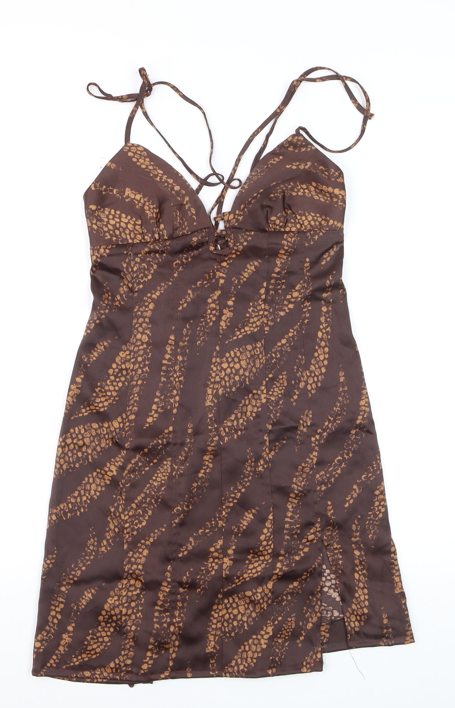 urban outfitters brown slip dress UO Ruby Mini Slip Dress