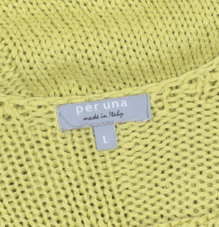 Marks & Spencer Per Una Women’s Green L Chunky Knit Jumper
