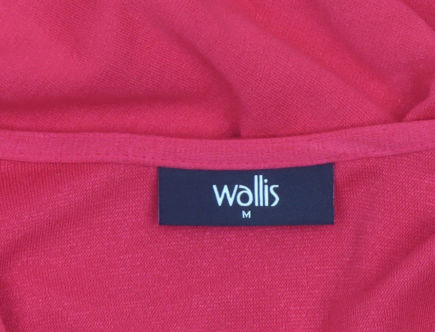Wallis Women Red Mid-Length Open Coatigan Jacket UK M