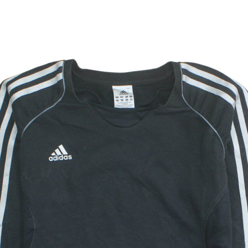 Adidas Womens Black Size 16 Pullover Crew Neck Sweatshirt