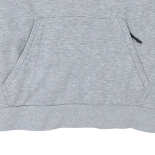 Adidas Men's Grey Pullover Hoodie Sweatshirt M Logo Sportswear