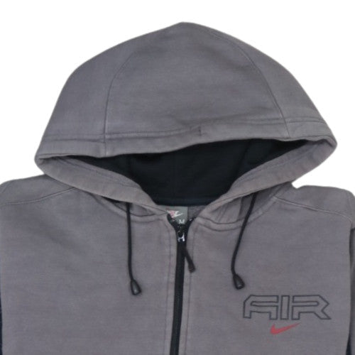 Nike Men's Grey Full Zip Air Hoodie Size M Sports Fleece