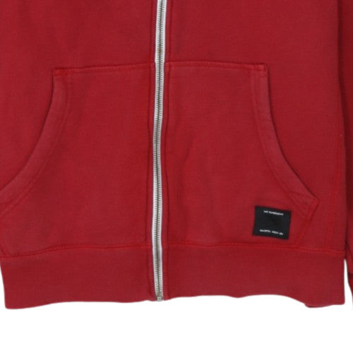 Nike SB Mens Red Full Zip Hoodie M Regular Cotton Fleece Sweatshirt