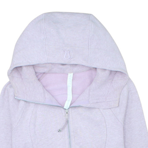 Lululemon Women Lilac Full Zip Hoodie Size 8 Cotton Blend
