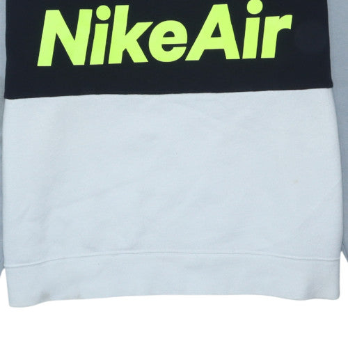 Nike Womens Grey Colourblock Pullover Sweatshirt Size M