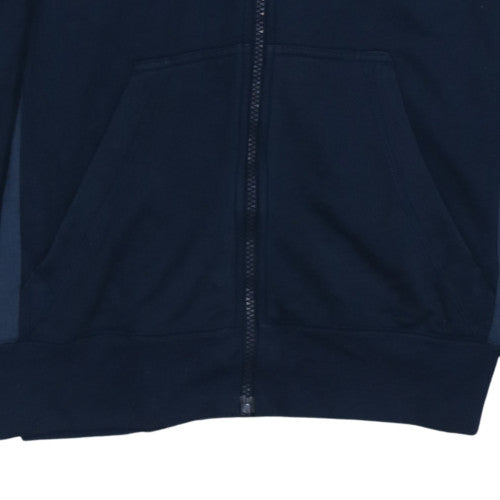 Adidas Men's Blue Full Zip Hooded Sweatshirt Size S