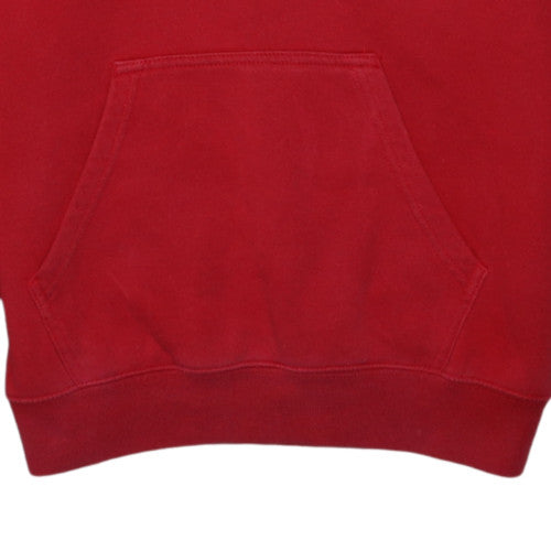 Champion Men's Red Pullover Hoodie Small Fleece Logo Sweatshirt