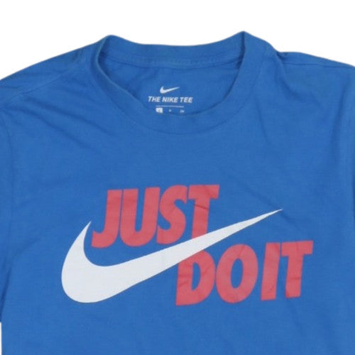 Nike Men's Blue Just Do It Graphic Crew Neck T-Shirt Size S