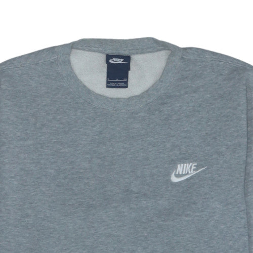 Nike Women's Grey Crew Neck Pullover Sweatshirt Size S