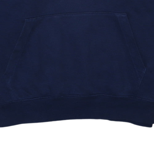 Nike Men's Navy Blue Pullover Hoodie Large Cotton Fleece