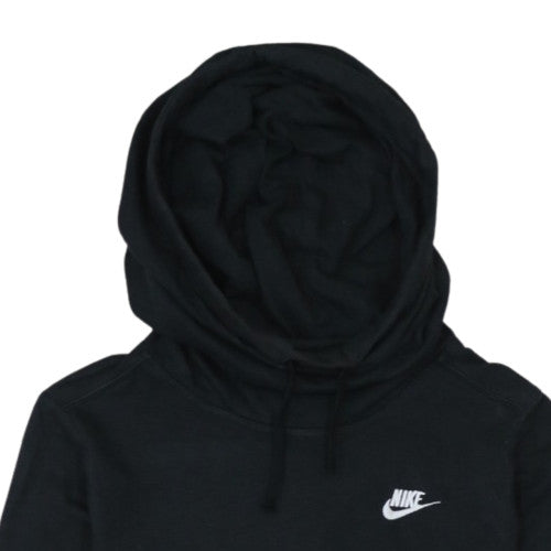 Nike Men's Black Pullover Hoodie M Fleece Logo Sweatshirt