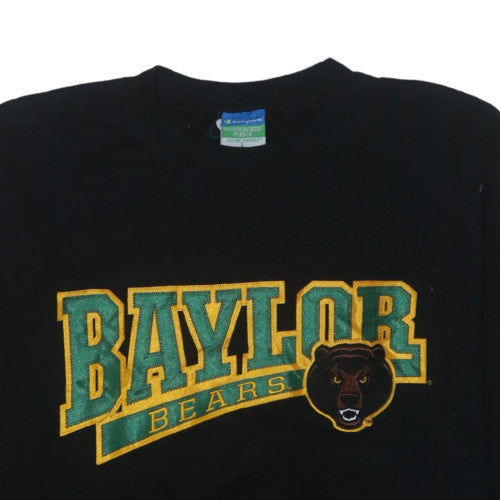 Champion Women's Black Baylor Bears Fleece Sweatshirt L Eco Fleece