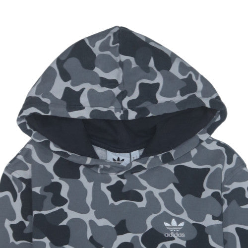 Adidas Men's Grey Camo Pullover Hoodie Sweatshirt Size S Classic Fit