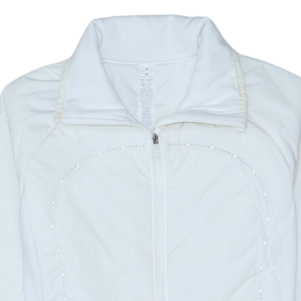 Lululemon Athletica Women's White Size 6 Softshell Zip Jacket