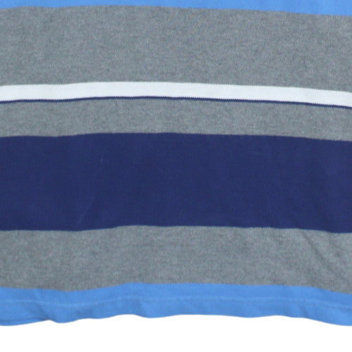 Chaps Men's Multicoloured Striped Cotton Polo Shirt XL