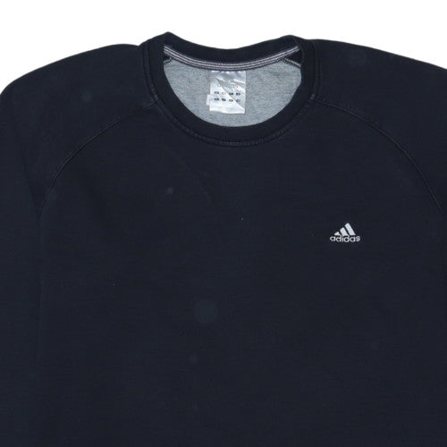 Adidas Men's Black XL Pullover Crew Neck Sweatshirt