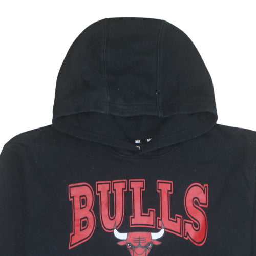 NBA Youth Boys Black Chicago Bulls Pullover Hoodie Size 14