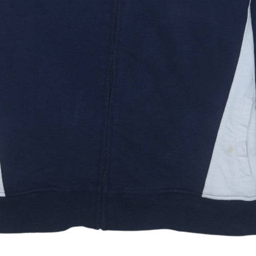 Le Coq Sportif Womens Navy Blue Full Zip Hoodie Size 18