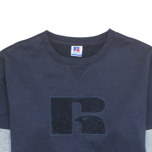 Russell Athletic Men's Blue L Pullover Sweatshirt Crew Neck