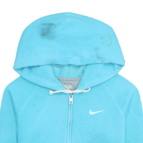 Nike Men's Blue Full Zip Hoodie Size S Athletic Dept Logo