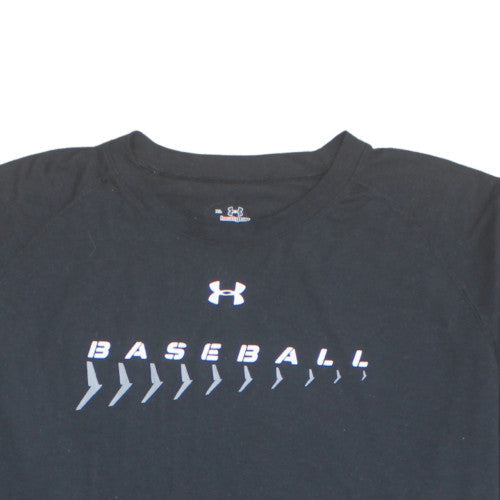 Under Armour Men's Black XL HeatGear Baseball T-Shirt