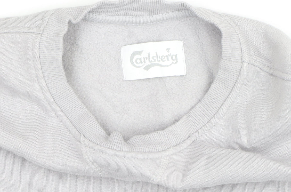 Carlsberg Unisex Grey Pullover Sweatshirt L Beer Logo Fleece