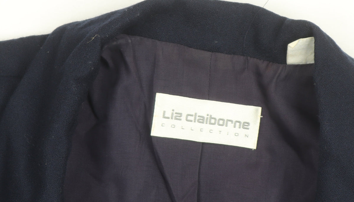 Liz Claiborne Men's Blue Wool Classic Blazer Jacket Size M