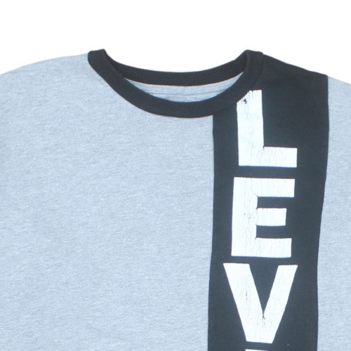 Levi's Boys Grey Colourblock Logo Pullover Sweatshirt 16 Years