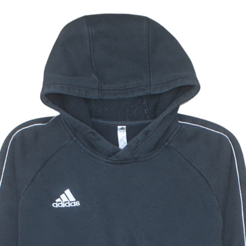 Adidas Mens Black Pullover Hoodie Small Fleece Sportswear
