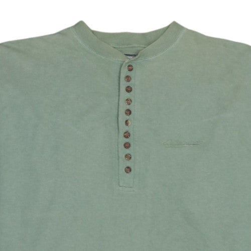 Levi's Men's Green Henley Sweatshirt Size L Vintage Cotton