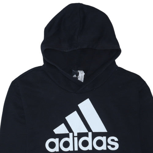 Adidas Men's Black XL Pullover Hoodie Athletic Logo Sweatshirt