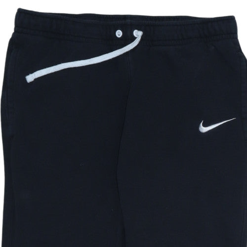 Nike Men's Black Jogger Trousers M Regular Fit Cotton Fleece