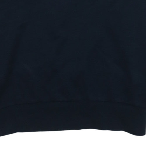 Hugo Boss Men's Navy Henley Sweatshirt XL Cotton Classic Style